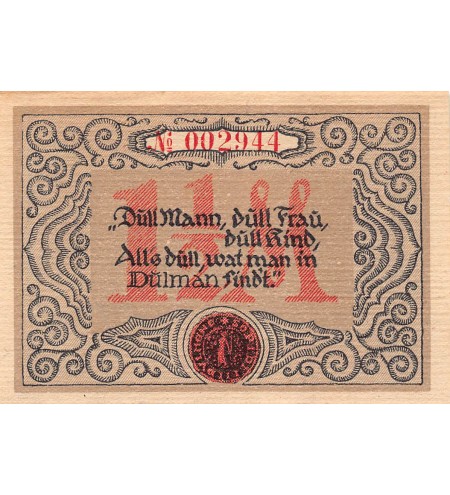 ALLEMAGNE, DULMEN - 1,5 MARK 1921