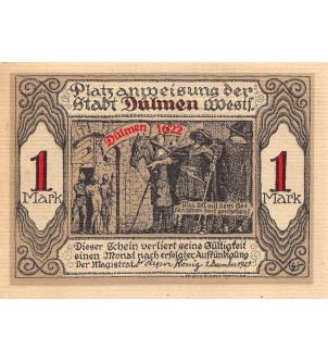 ALLEMAGNE, DULMEN - 1 MARK 1921