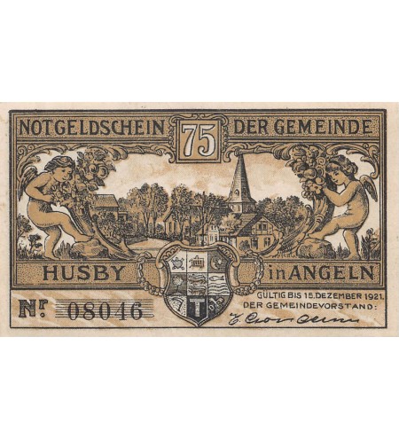 ALLEMAGNE, HUSBY - 75 PFENNIG 1921