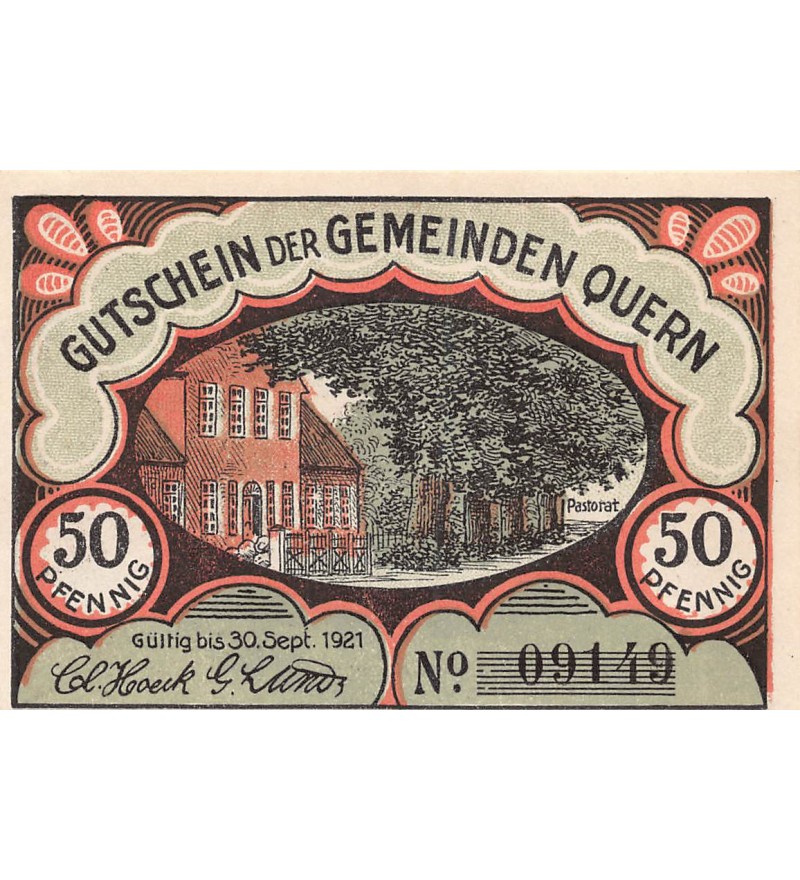 ALLEMAGNE, QUERN - 50 PFENNIG 1921