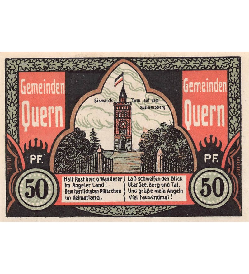 ALLEMAGNE, QUERN - 50 PFENNIG 1921