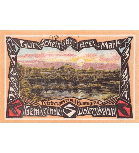 ALLEMAGNE, THORSBERG MOOR - 3 MARK 1920