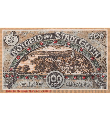 ALLEMAGNE, EUTIN - 100 PFENNIG 1920
