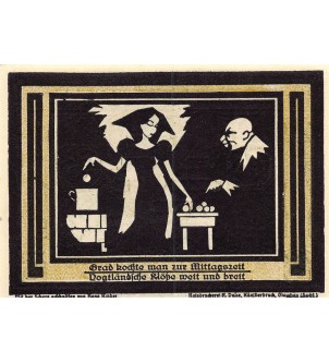 ALLEMAGNE, Auerbach/Vogtland - 75 PFENNIG 1921 2