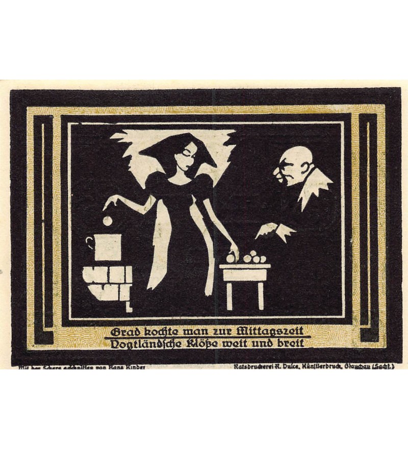 ALLEMAGNE, Auerbach/Vogtland - 75 PFENNIG 1921