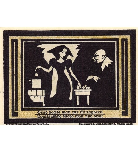 ALLEMAGNE, Auerbach/Vogtland - 75 PFENNIG 1921