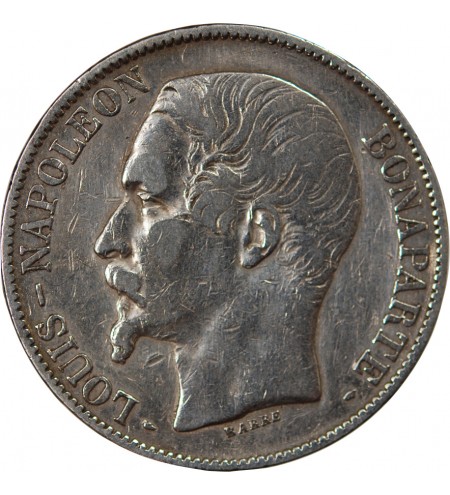 LOUIS-NAPOLEON BONAPARTE - 5 FRANCS 1852 A PARIS