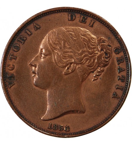 GRANDE-BRETAGNE, VICTORIA - PENNY 1854