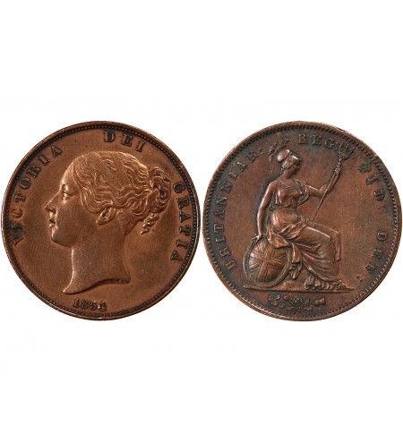 GRANDE-BRETAGNE, VICTORIA - PENNY 1854