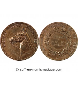 SOCIÉTÉ HIPPIQUE, CONCOURS DE DRESSAGE - MÉDAILLE BRONZE 1907 NANTES