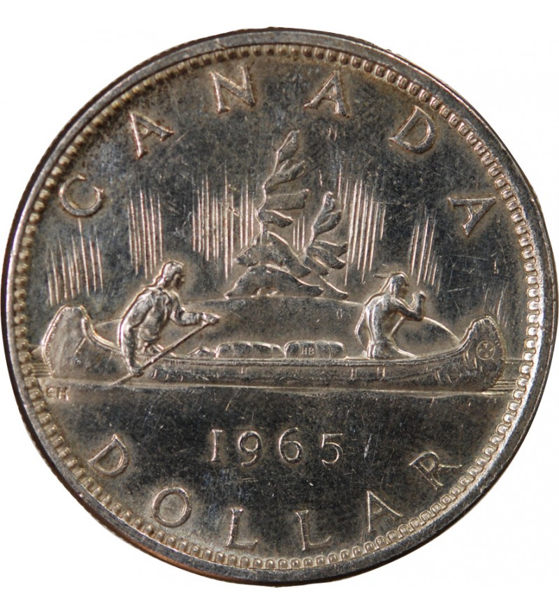 CANADA, ELIZABETH II - DOLLAR ARGENT 1965