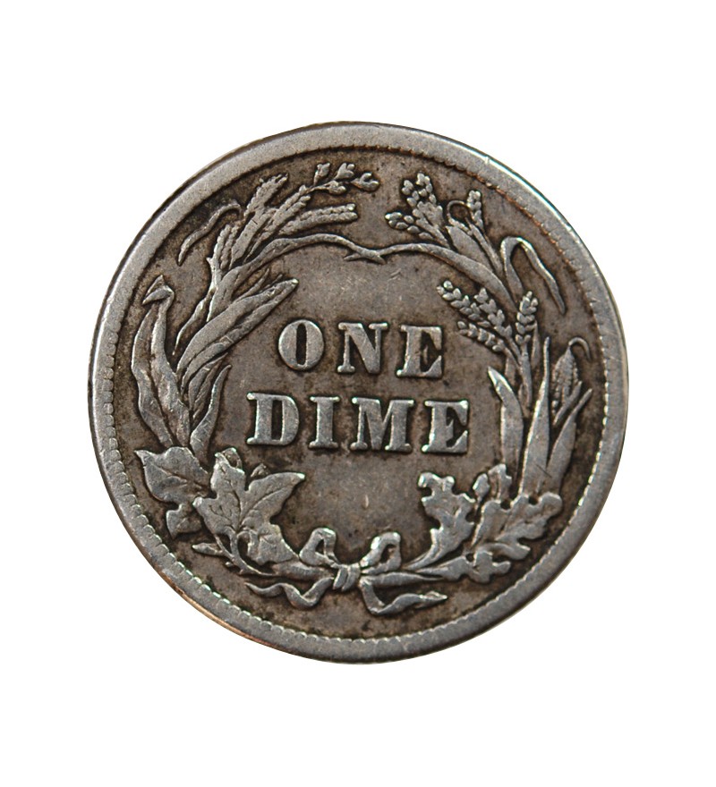 USA - 10 CENTS ARGENT "Barber Dime" 1913 PHILADELPHIE