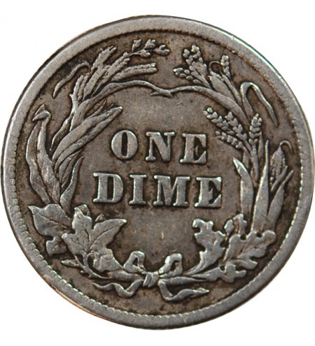 USA - 10 CENTS ARGENT "Barber Dime" 1913 PHILADELPHIE