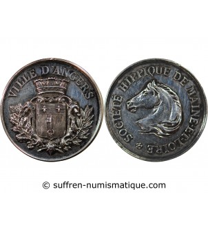 SOCIÉTÉ HIPPIQUE DE MAINE-ET-LOIRE, VILLE D'ANGERS - MÉDAILLE ARGENT