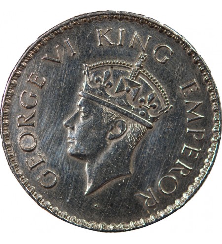 INDE, GEORGES VI - RUPEE ARGENT 1938