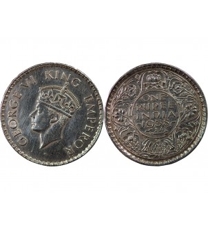INDE, GEORGES VI - RUPEE ARGENT 1938 2