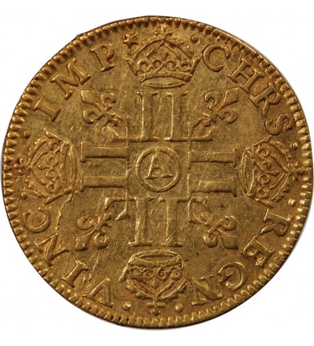 LOUIS XIII - LOUIS D'OR A LA MECHE LONGUE 1641 A PARIS R2