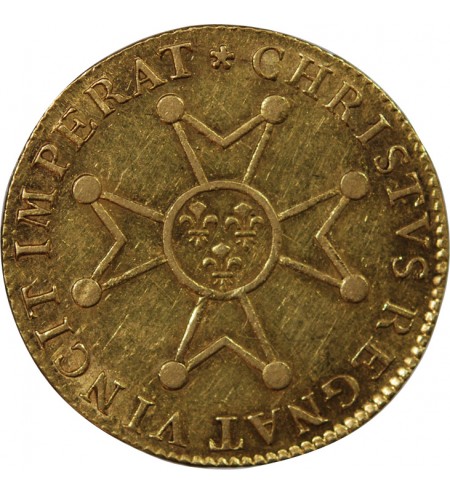 LOUIS XV ﻿- LOUIS D'OR A LA CROIX DU SAINT ESPRIT 1718 A PARIS