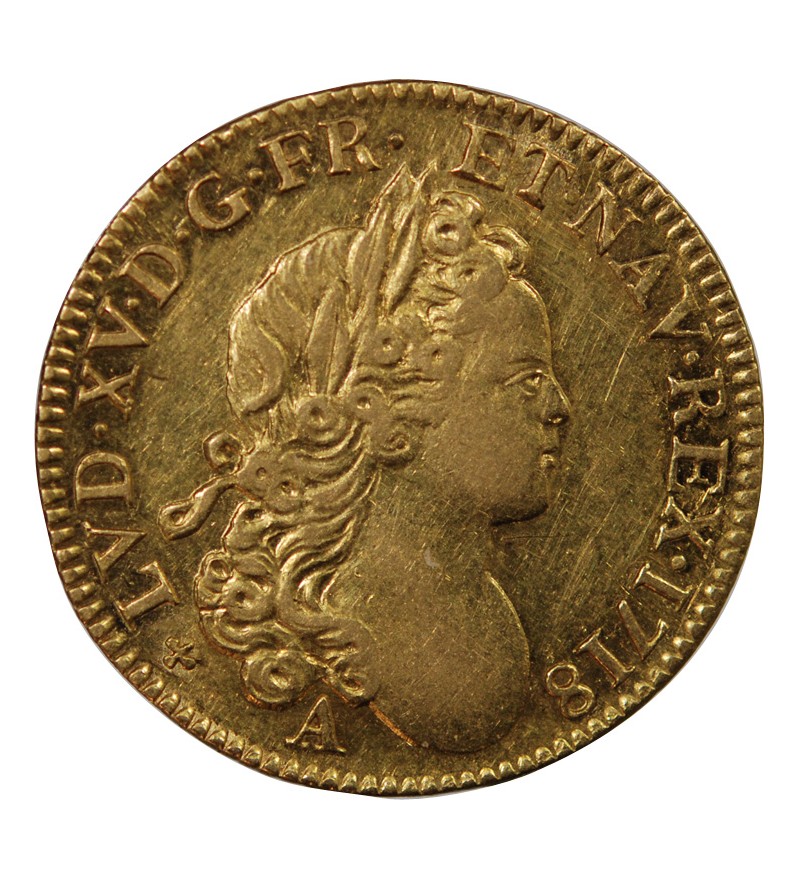 LOUIS XV ﻿- LOUIS D'OR A LA CROIX DU SAINT ESPRIT 1718 A PARIS