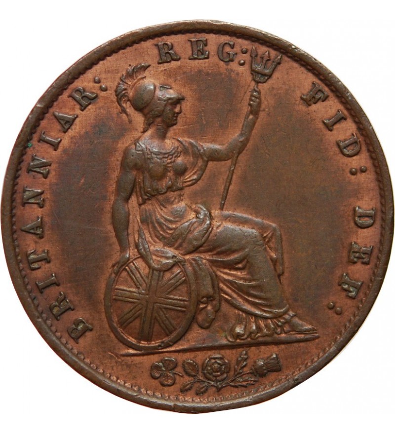 ANGLETERRE - VICTORIA 1/2 PENNY 1854