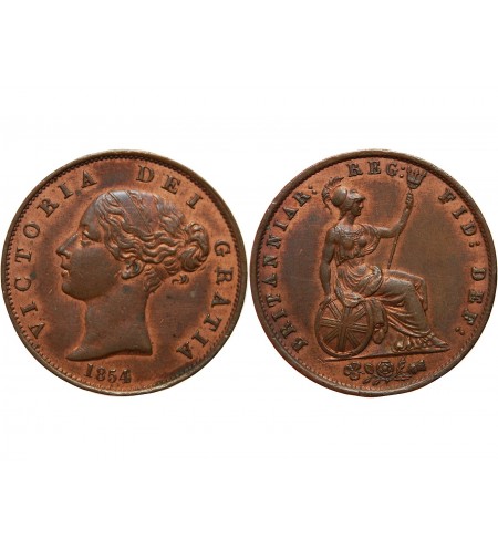 ANGLETERRE - VICTORIA 1/2 PENNY 1854
