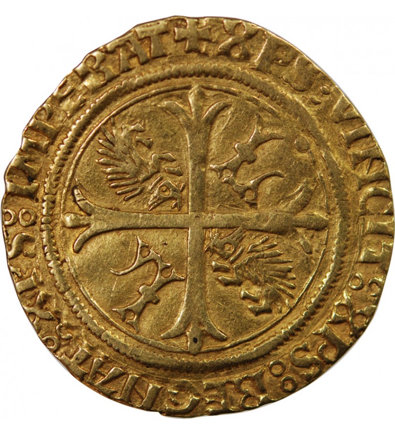 LOUIS XII - ECU D'OR AUX PORCS-EPICS 1498 / 1514 MONTPELLIER