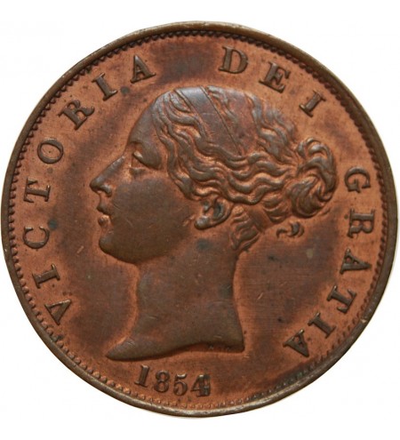 ANGLETERRE - VICTORIA 1/2 PENNY 1854
