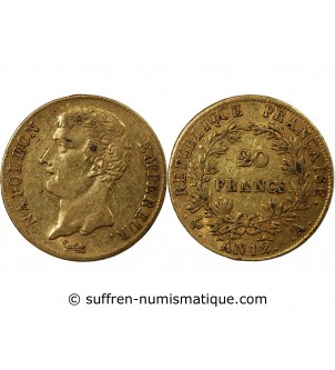 NAPOLEON Ier - 20 FRANCS OR AN 12 A PARIS﻿ "Type intermédiaire"
