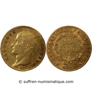 NAPOLEON Ier﻿ - 20 FRANCS OR AN 13 A PARIS﻿﻿﻿ "Calendrier révolutionnaire"