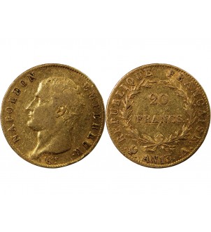 NAPOLEON Ier﻿ - 20 FRANCS OR AN 13 A PARIS﻿﻿﻿ "Calendrier révolutionnaire" 2