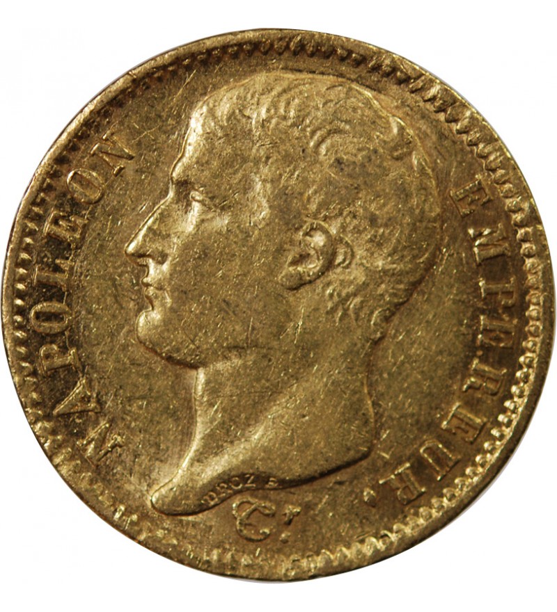 NAPOLEON Ier - 20 FRANCS OR 1807 A PARIS "Type Transitoire"