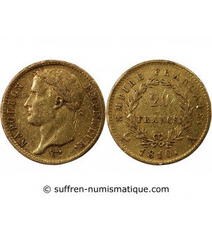 NAPOLEON Ier - 20 FRANCS OR 1810 A PARIS
