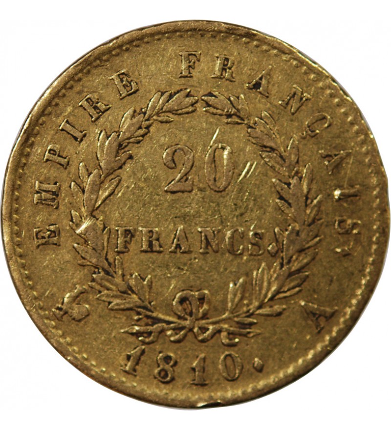 NAPOLEON Ier - 20 FRANCS OR 1810 A PARIS