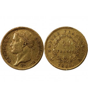 NAPOLEON Ier - 20 FRANCS OR 1810 A PARIS 2