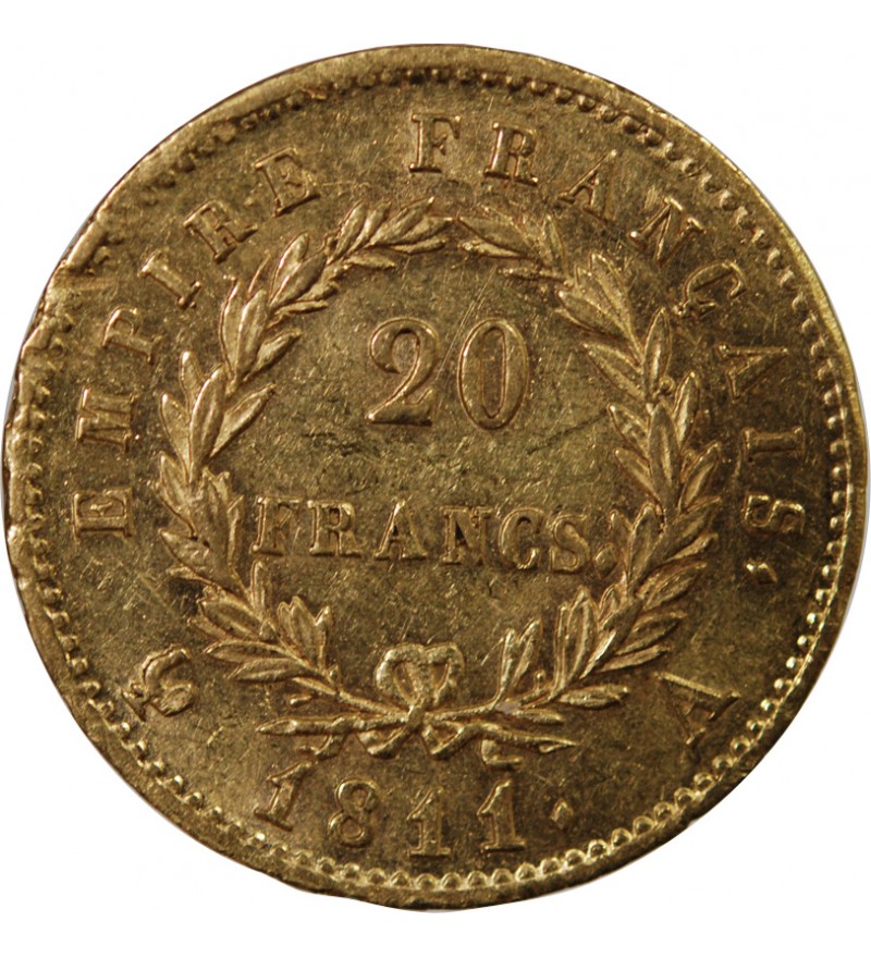 NAPOLEON Ier - 20 FRANCS OR 1811 A PARIS