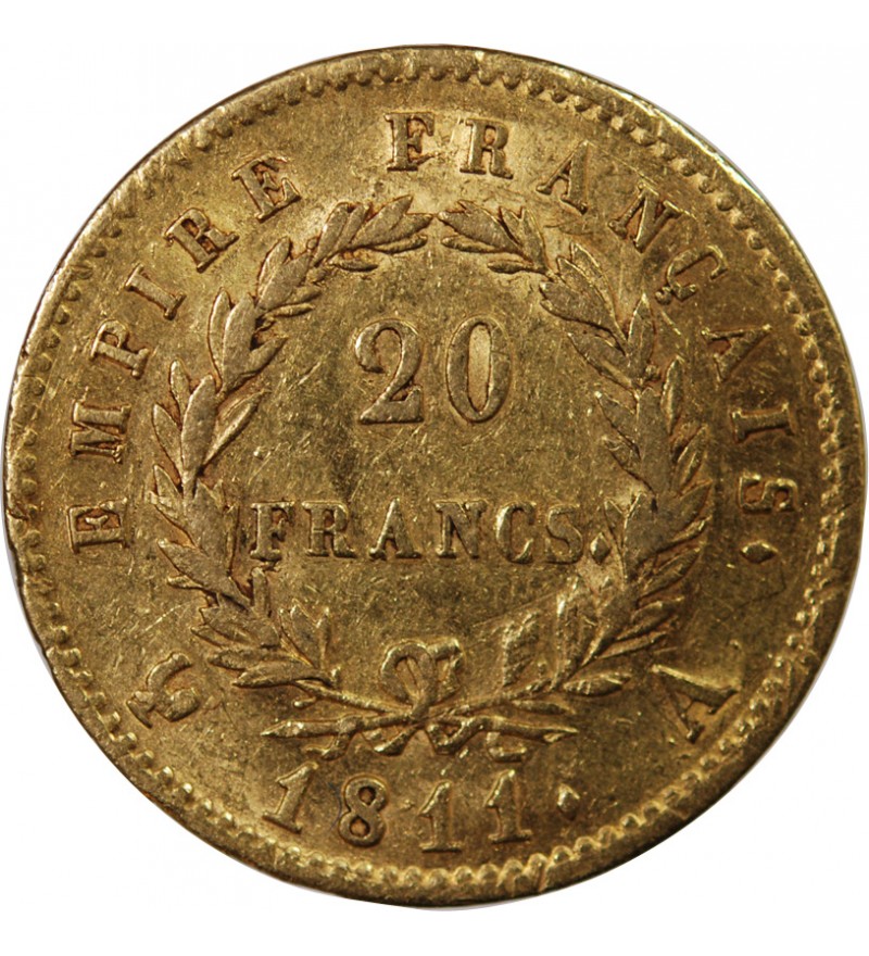 NAPOLEON Ier - 20 FRANCS OR 1811 A PARIS