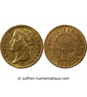 NAPOLEON Ier - 20 FRANCS OR 1812 M TOULOUSE