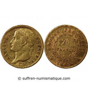 NAPOLEON Ier - 20 FRANCS OR 1812 M TOULOUSE