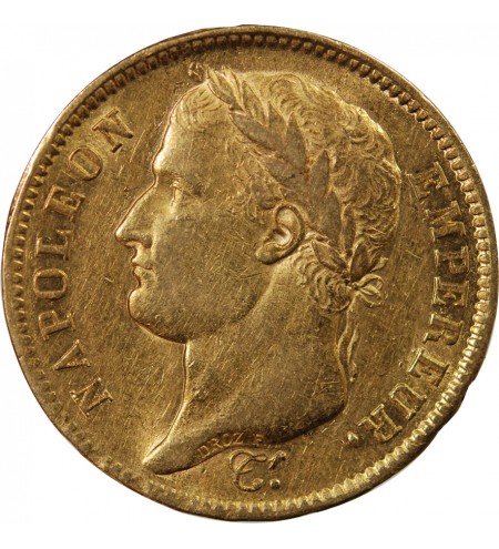 NAPOLEON Ier ﻿ - 40 FRANCS OR 1810 W LILLE