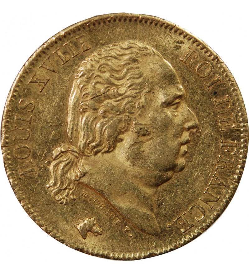 LOUIS XVIII﻿ - 40 FRANCS OR 1816 A PARIS