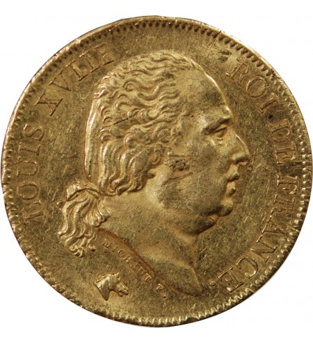 LOUIS XVIII﻿ - 40 FRANCS OR 1816 A PARIS