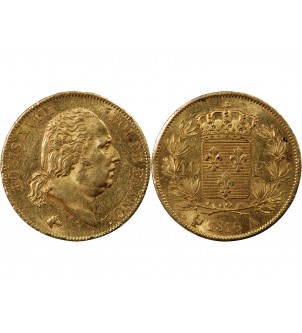 LOUIS XVIII﻿ - 40 FRANCS OR 1816 A PARIS 2