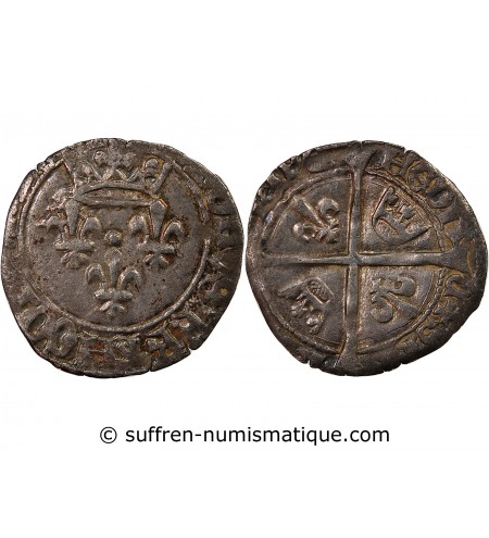 CHARLES VII - BLANC DIT "FLORETTE" 1422 / 1461