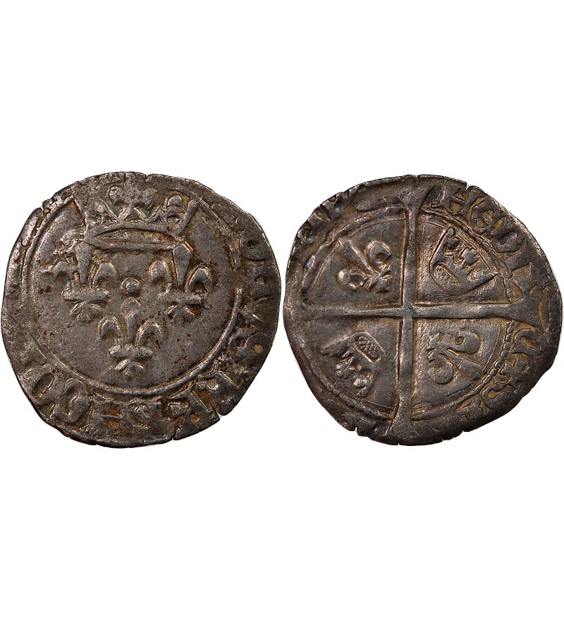 CHARLES VII - BLANC DIT "FLORETTE" 1422 / 1461