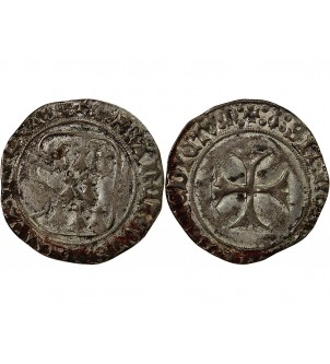 DUCHÉ DE BRETAGNE, FRANÇOIS Ier ET II - BLANC A LA TARGE 1442 / 1488 2