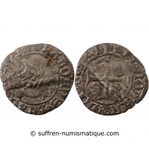 CHARLES VIII - LIARD AU DAUPHIN 1483 - 1498