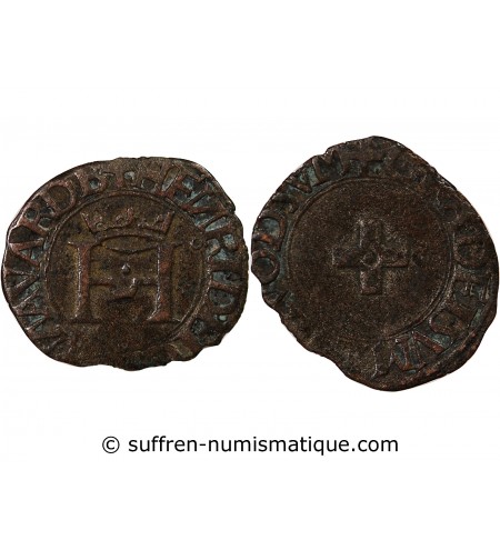 ROYAUME DE NAVARRE, HENRI D'ALBRET – LIARD 1516 / 1555