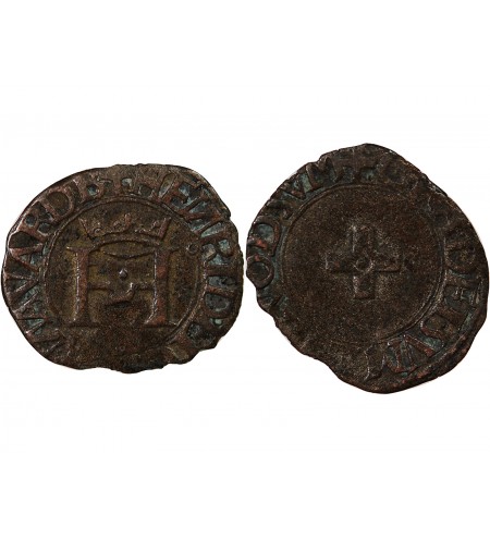 ROYAUME DE NAVARRE, HENRI D'ALBRET – LIARD 1516 / 1555