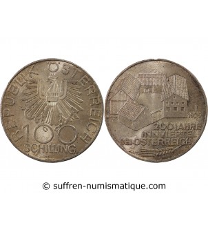 AUTRICHE - 100 SCHILLING ARGENT 1979 - INNVIERTEL