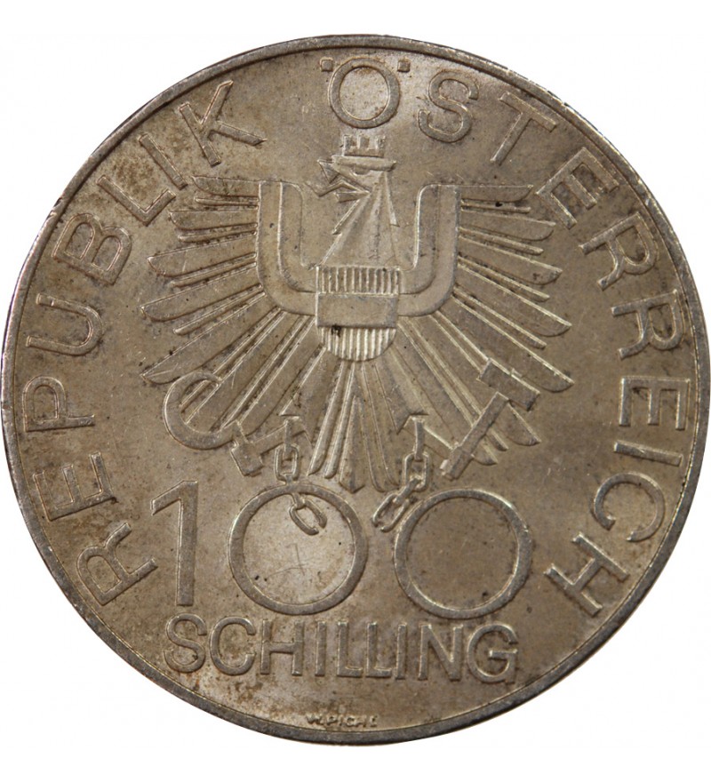 AUTRICHE - 100 SCHILLING ARGENT 1979 - INNVIERTEL